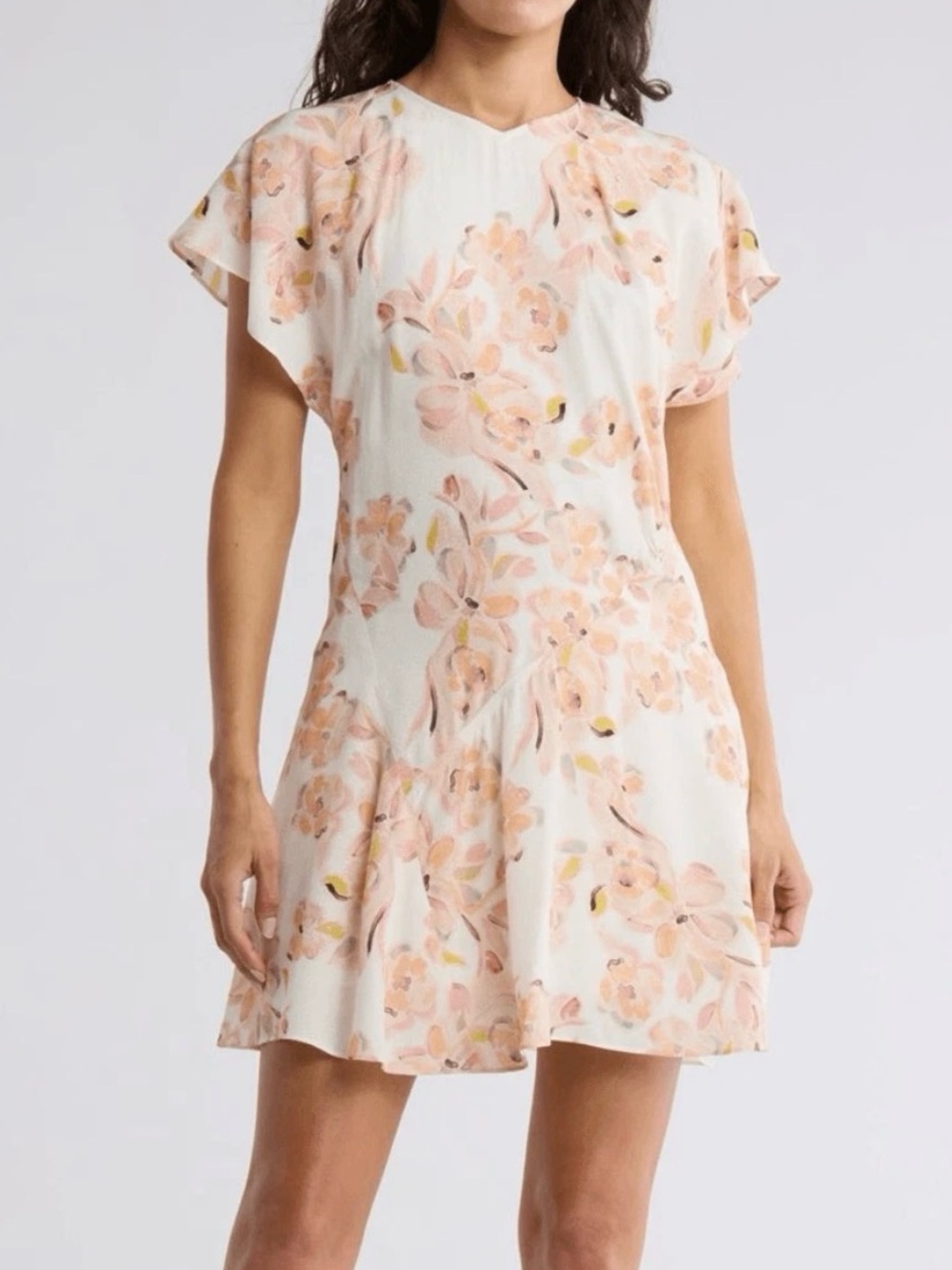 NWT Joie Floral Cocktail Mini Dress Size 8